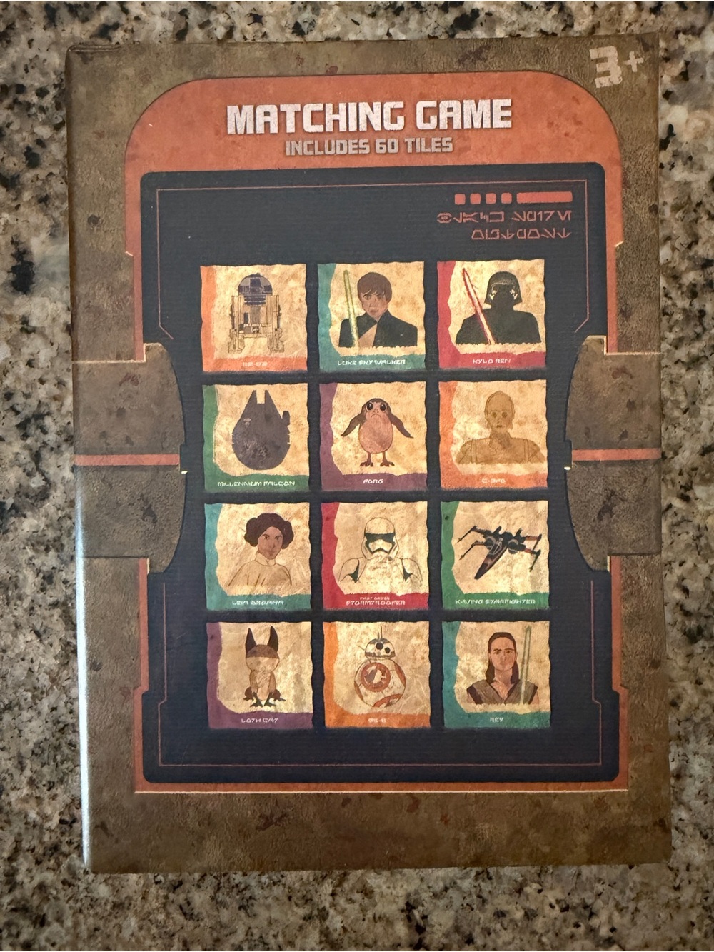 Star Wars Matching Game Board - Red, Green, Blue, Gold, Black